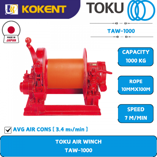 TOKU AIR WINCH [1000KG] TAW-1000