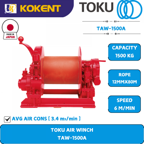 TOKU AIR WINCH [1500KG] TAW-1500A