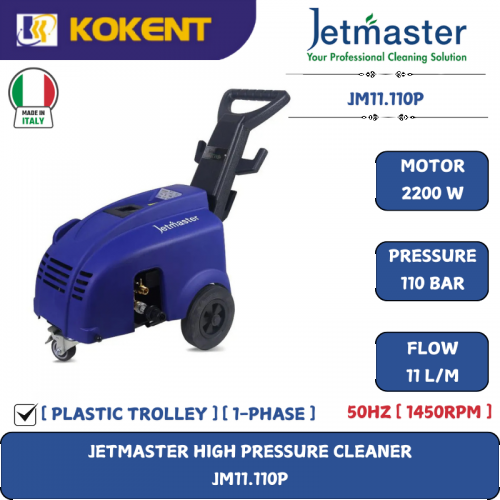 JETMASTER HIGH PRESSURE CLEANER [PLASTIC TROLLEY] JM11.110P