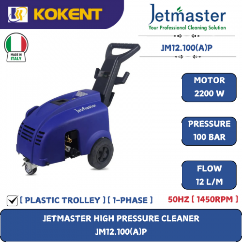 JETMASTER HIGH PRESSURE CLEANER [PLASTIC TROLLEY] JM12.100(A)P