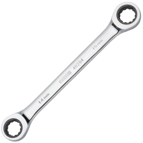 SATO Double Box Gear Wrench (Metric) 6pc, 8-19mm, 3.0kg 09025