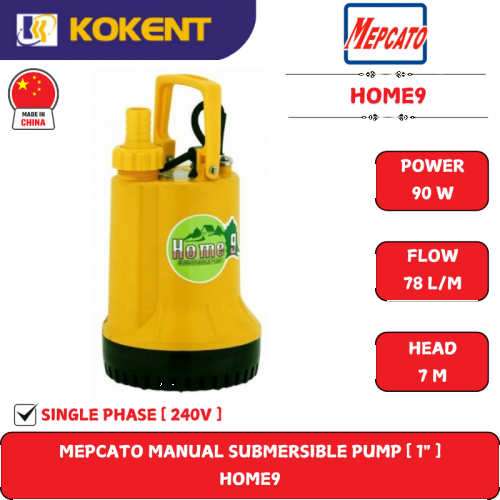 MEPCATO MANUAL SUBMERSIBLE WATER PUMP [ 1