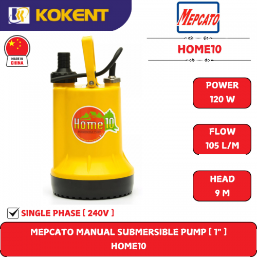MEPCATO MANUAL SUBMERSIBLE WATER PUMP [ 1