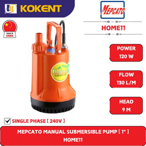 MEPCATO MANUAL SUBMERSIBLE WATER PUMP [ 1