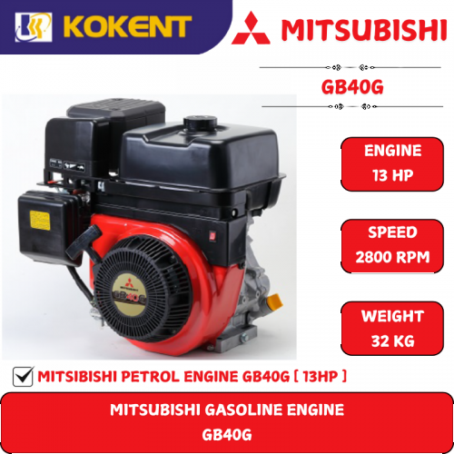 MITSUBISHI 4-STROKE GASOLINE ENGINE (13HP) GB40G