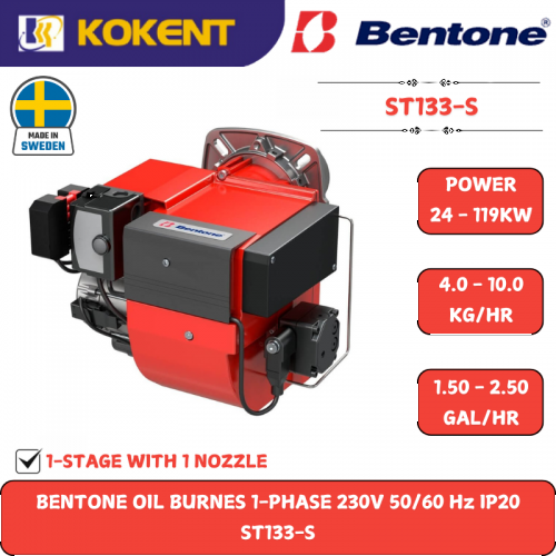 BENTONE OIL BURNES 1-PHASE 230V 50/60 Hz IP20  ST133-S