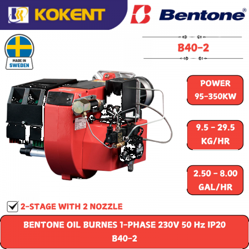 BENTONE OIL BURNES 1-PHASE 230V 50 Hz IP20  B40-2