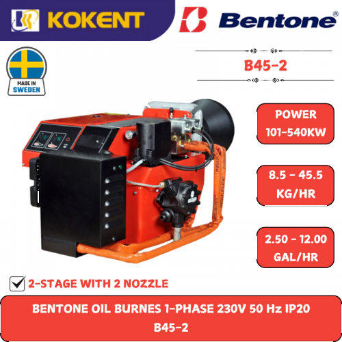 BENTONE OIL BURNES 1-PHASE 230V 50 Hz IP20  B45-2