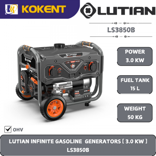 LUTIAN INFINITE GASOLINE  GENERATORS [ 3.0 KW ]  LS3850B