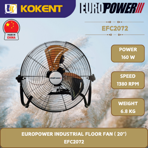 EUROPOWER INDUSTRIAL FLOOR FAN ( 20