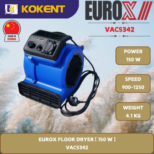 EUROX FLOOR DRYER [ 150 W.1250RPM.4.1KG ]  VAC5342