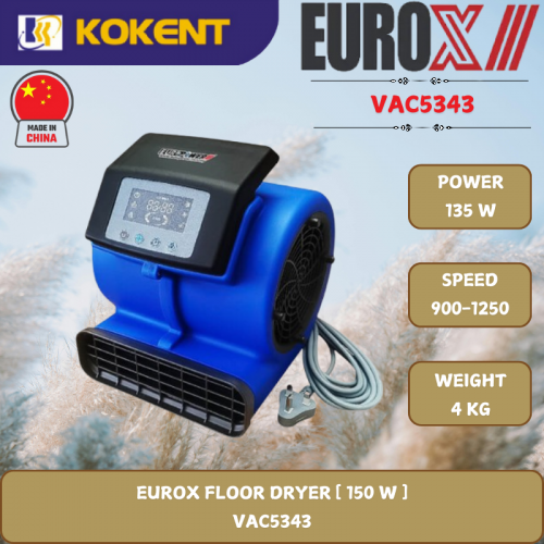 EUROX FLOOR DRYER [ 150 W.1250RPM.4KG ]  VAC5343