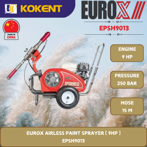 EUROX AIRLESS PAINT SPRAYER [ 9HP.250BAR.13.5L/MIN ]  EPSH9013