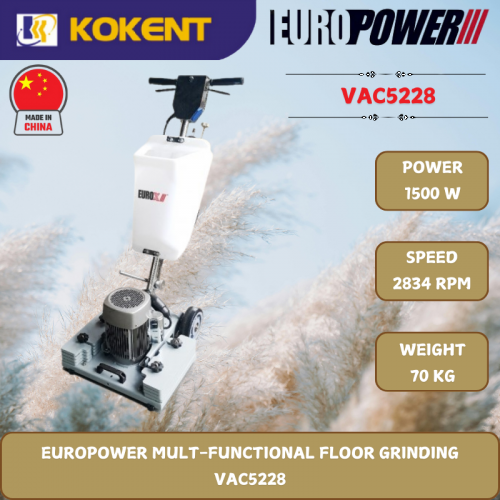 EUROPOWER MULT-FUNCTIONAL FLOOR GRINDING [ 1500W.2834RPM.70KG ]  VAC5228
