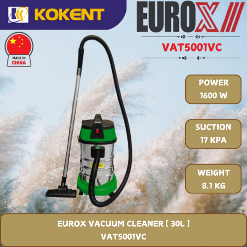 EUROX VACUUM CLEANER [ 30L.1600W.7.2KG ]  VAT5001VC