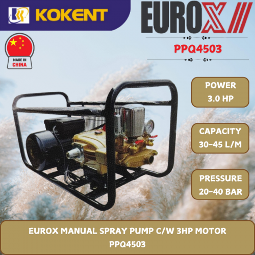 EUROX MANUAL SPRAY PUMP C/W 3HP MOTOR  PPQ4503