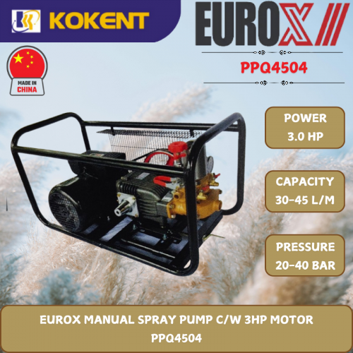 EUROX MANUAL SPRAY PUMP C/W 3HP MOTOR  PPQ4504