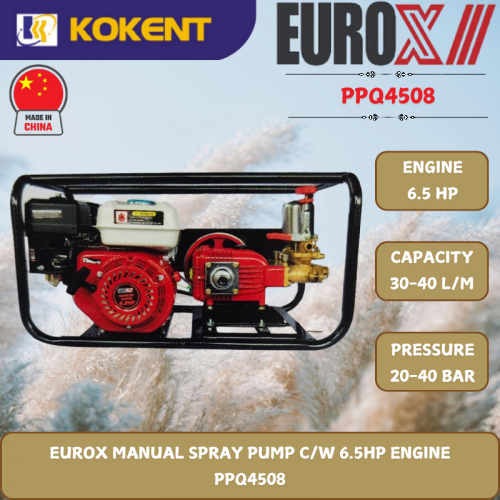 EUROX MANUAL SPRAY PUMP C/W 6.5HP ENGINE  PPQ4508