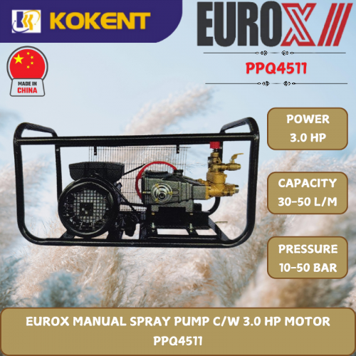 EUROX MANUAL SPRAY PUMP C/W 3.0 HP MOTOR  PPQ4511