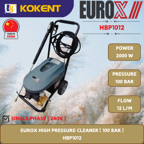 EUROX HIGH PRESSURE CLEANER [ 100 BAR.2000W.12L/MIN ]  HBP1012