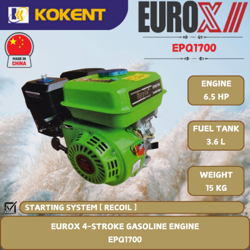 EUROX 4-STROKE GASOLINE ENGINE [ 6.5HP.14KG ]  EPQ1700