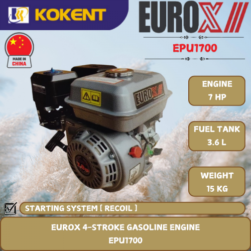 EUROX 4-STROKE GASOLINE ENGINE [ 7HP.14KG ] EPU1700
