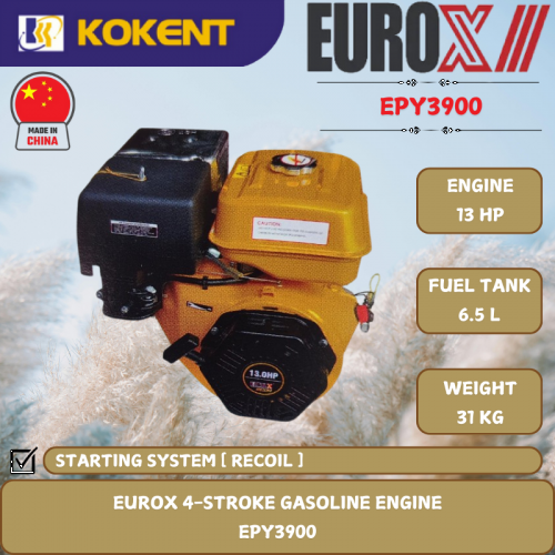 EUROX 4-STROKE GASOLINE ENGINE [ 13HP.31KG ] EPY3900