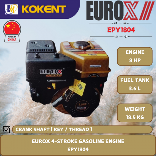 EUROX 4-STROKE GASOLINE ENGINE [ 8HP.18.5KG ] EPY1804