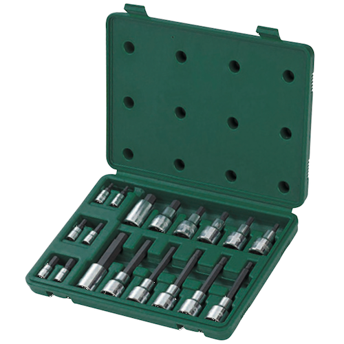 SATA Dr. Bit Socket Set 18pc, 1/4