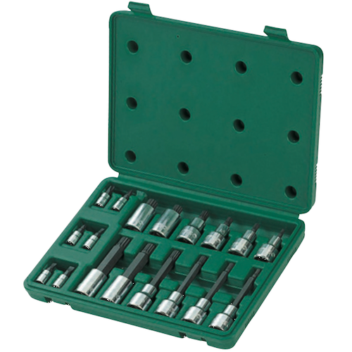 SATA Dr. TORX Bit Socket Set 18pc, 1/4