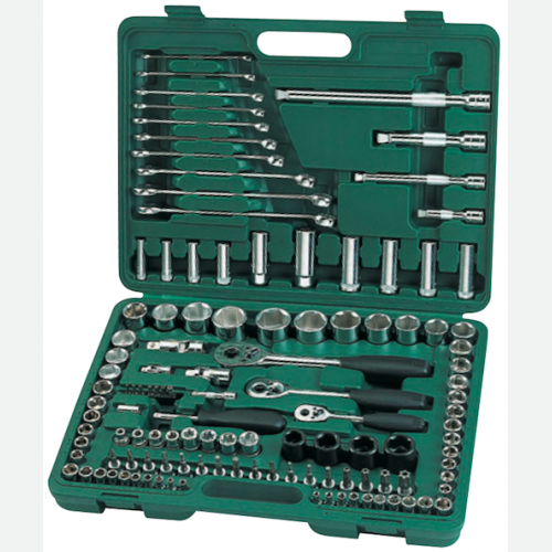 SATA Socket Wrench Set 120pc 1/4,3/8,1/2 12kg Metric & SAE 09014