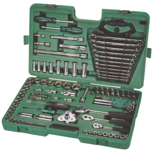 SATA Socket Wrench Set 121pc 1/4,3/8,1/2 14kg Metric 09014A