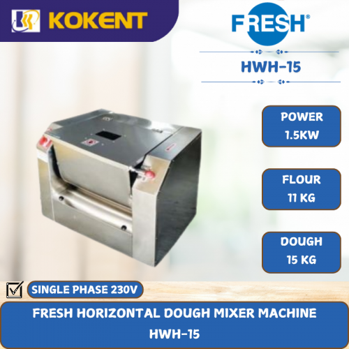 FRESH HORIZONTAL DOUGH MIXER MACHINE [ 1.5KW ] HWH-15