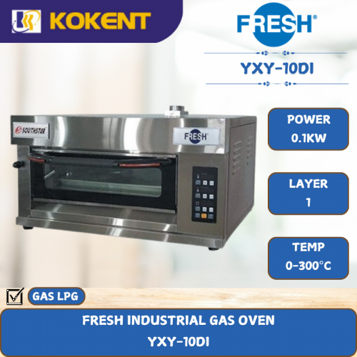 FRESH INDUSTRIAL GAS OVEN [ 0.1KW ] YXY-10DI