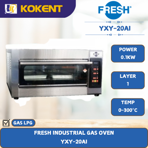 FRESH INDUSTRIAL GAS OVEN [ 0.1KW ] YXY-20AI