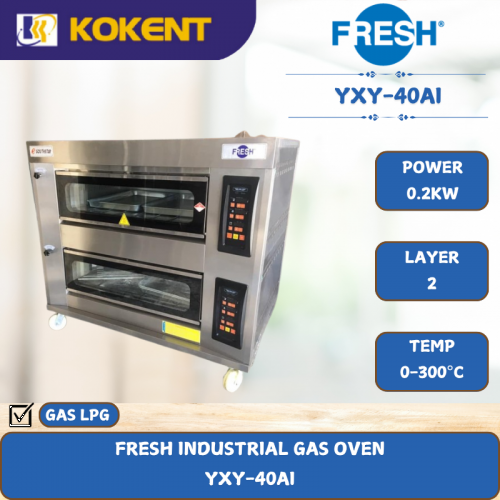 FRESH INDUSTRIAL GAS OVEN [ 0.2KW ] YXY-40AI