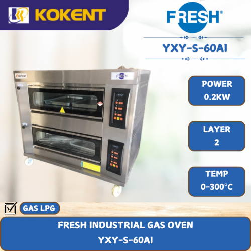 FRESH INDUSTRIAL GAS OVEN [ 0.2KW ] YXY-S-60AI