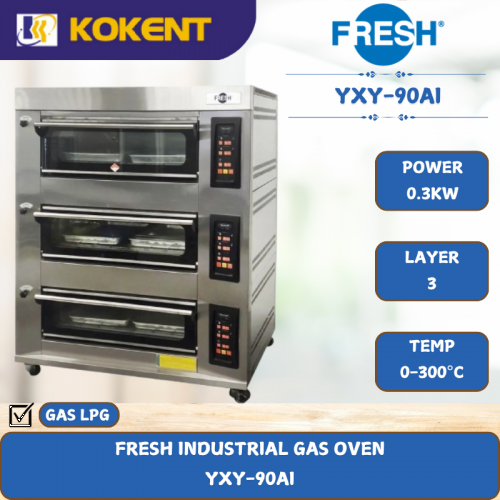 FRESH INDUSTRIAL GAS OVEN [ 0.3KW ] YXY-90AI