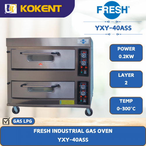 FRESH INDUSTRIAL GAS OVEN [ 0.2KW ] YXY-40ASS