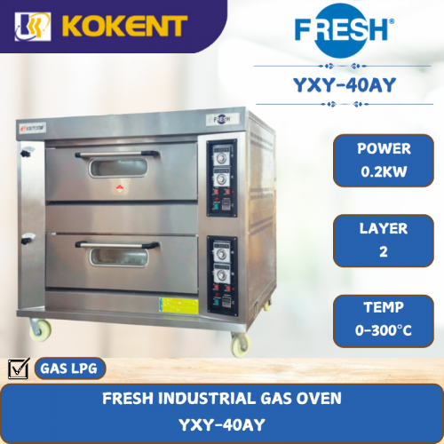 FRESH INDUSTRIAL GAS OVEN [ 0.2KW ] YXY-40AY