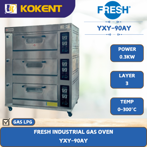 FRESH INDUSTRIAL GAS OVEN [ 0.3KW ] YXY-90AY