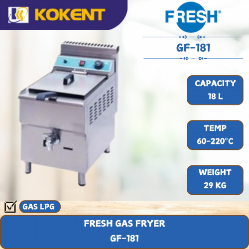 FRESH GAS FRYER [ 18L ] GF-181
