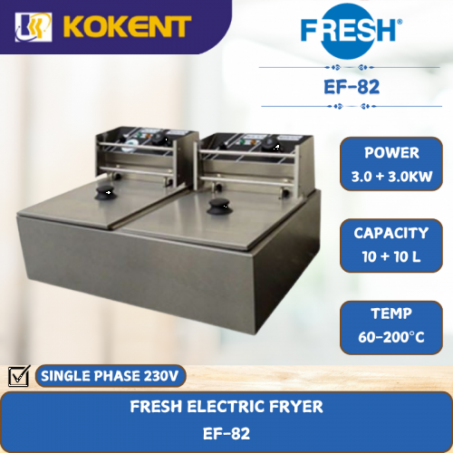 FRESH ELECTRIC FRYER [ 3.0+3.0KW EF-82