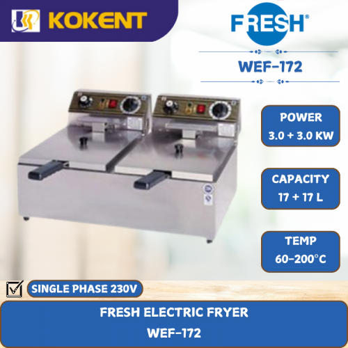 FRESH ELECTRIC FRYER [ 3.0+3.0KW ] WEF-172