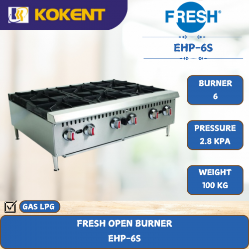 FRESH OPEN BURNER  EHP-6S