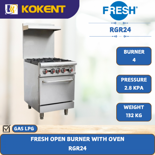 FRESH OPEN BURNER WITH OVEN  RGR24