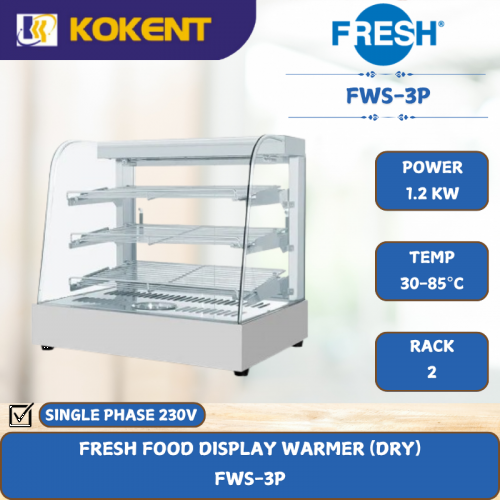 FRESH FOOD DISPLAY WARMER (DRY) [ 1.2KW ] FWS-3P