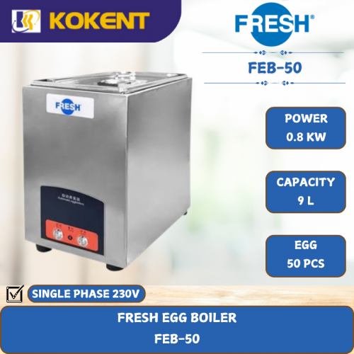 FRESH EGG BOILER [ 0.8KW ] FEB-50