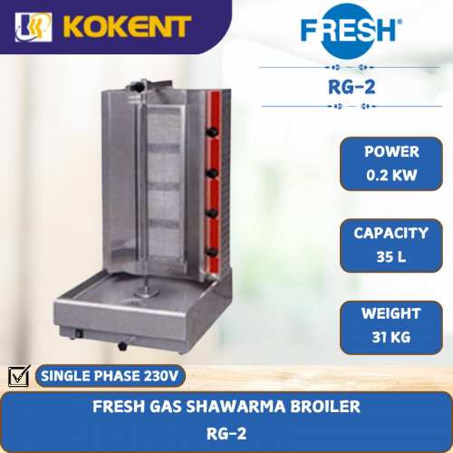 FRESH GAS SHAWARMA BROILER [ 0.2KW ] RG-2