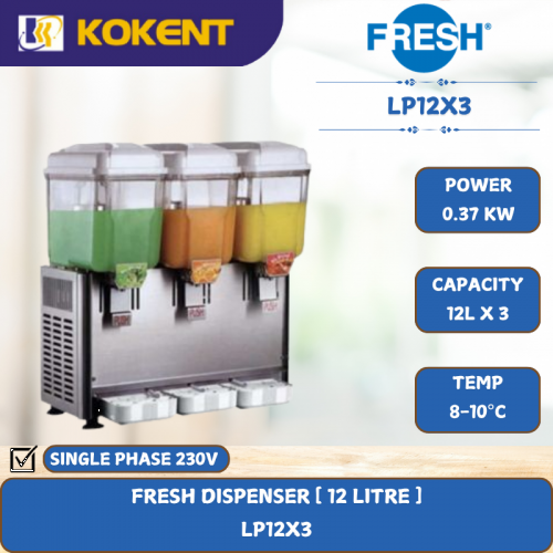 FRESH DISPENSER 12 LITRE [ 0.37KW ] LP12X3
